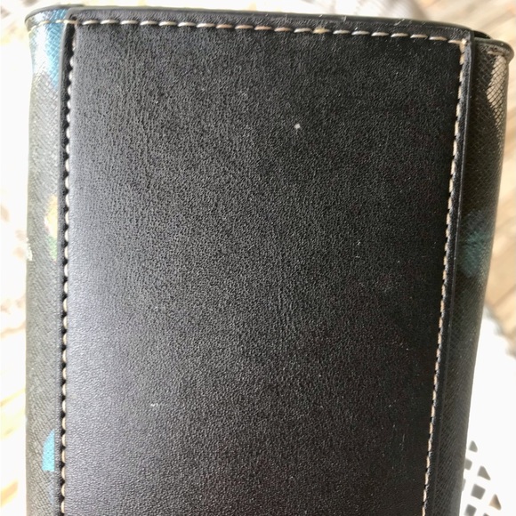 London Fog Faux Leather Floral Purse Satchel Handbag - Picture 2 of 10